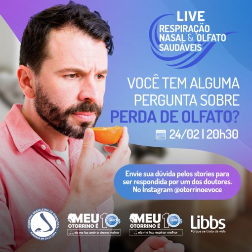 Lives com médicos especializados abordam o tema“  Respiração nasal e olfato saudáveis”